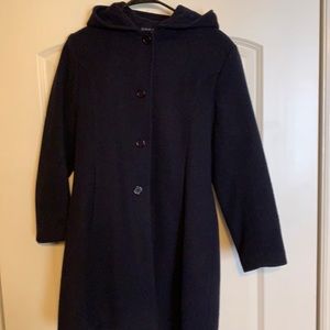 Navy Blue Rothschild Pea Coat - size 14